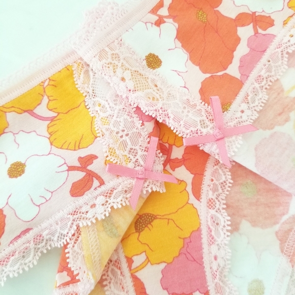 Victoria's Secret Vintage Floral HTF Soft Cotton Modal Hiphugger Panty HippieNWT - Picture 10 of 14